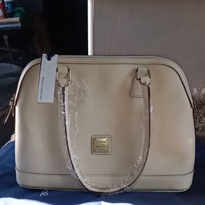 Dooney & Bourke Cream Satchel